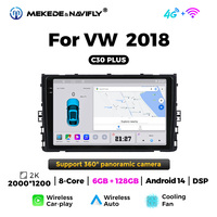 MEKEDE C30 Plus, Unidad Principal de Navegación para Auto, Pantalla Android, Reproductor MP3, Video, Radio para VW 2018