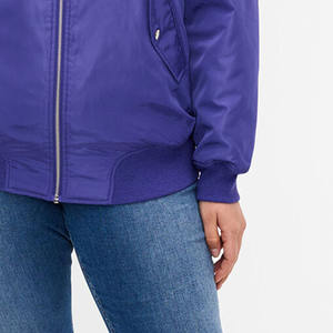 Manteaux de printemps personnalisés coupe ajustée pour femmes blouson d'aviateur respirant de grande taille pour femmes vestes en jean pour femmes - Product Image 2