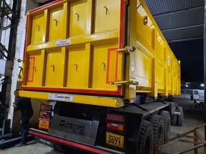 36 CUM TIP TRAILER Suspension 18 tonnes tripple mécanique York Axle 15t ABS 2 Nos Axle 13t Non ABS 1 No Tyre MRF - Product Image 2