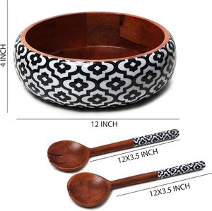 Cuenco de madera hecho a mano para servir, Decoración de mesa de cocina, elegante presentación de comida, perfecto para cenas festivas, VENTA SUPERIOR - Product Image 6