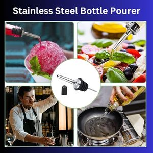 Vertedor de botella de vino portátil de Metal de calidad superior de Venta caliente con boquilla de corcho Bar Accesorios de Vino - Product Image 3