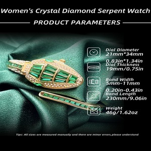 2025, <span class=keywords><strong>Montre</strong></span> <span class=keywords><strong>Bracelet</strong></span> Serpent Créative Entièrement Diamantée Tendance, un Bijou Personnalisé pour <span class=keywords><strong>Femme</strong></span> - Product Image 3