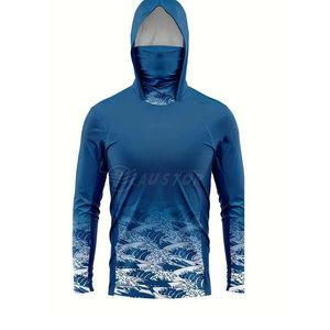Sweat-shirts de pêche pour hommes confortables et à prix compétitifs, 100 % polyester, grandes tailles, séchage rapide, respirants, UPF 50+, fabriqués au Pakistan - Product Image 1