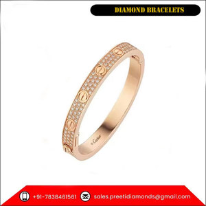 Pulseras y brazaletes de diamantes de moda del proveedor mejor listado Chapado en oro de alta calidad para regalo de fiesta de boda de compromiso - Product Image 4