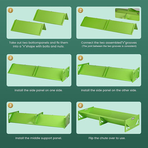 Jh-mech 55 "chăn nuôi ăn máng cho gia súc bò ngựa cừu dê Heavy-Duty mạ kẽm kim loại dê khoáng <span class=keywords><strong>Feeder</strong></span> - Product Image 4