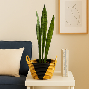 Handwoven Boho Charm Water Hyacinth Eco-Friendly Lightweight Modern Design Multi-functional Flower Pots Planters for <b>Garden</b> Use - Product Image 6