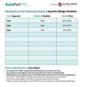 Hood Cable Holder <b>Clip</b> for Fiat 500L, Egea, Tipo( Shipping From Turkey Manufacturer ) Product Code: FD113884 - Product Image 2