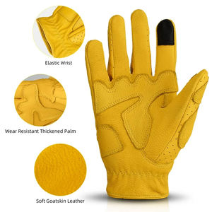 Guantes de conducción de moda hechos a medida tendencia superior antiarrugas Venta caliente calidad superior precio barato guantes con dedos completos - Product Image 4