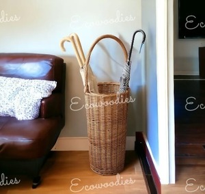 Unique Style Modern Weave Rattan <b>Umbrella</b> Stand Cane Stand Stick Stand Hallway Basket Tall Basket Entryway Home Organize - Product Image 5