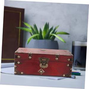 Antique Jewelry <b>Box</b> Wooden <b>Box</b> with Lock Wood <b>Makeup</b> Organizer Earring Organizer Jewelry <b>Box</b> Wooden - Product Image 2