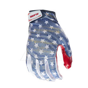OEM Services ALAMS INTERNATIONAL <b>Leather</b> American <b>Football</b> Gloves High Quality Custom Design - Product Image 6