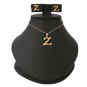 Women's Alphabetic <b>Locket</b> Set - Gold - Product Image 1