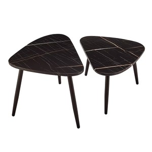Combinación de mesa auxiliar de mármol de primera calidad moderna, diseño minimalista ecológico para sala de estar, dormitorio, sofá, mesa de centro, uso en Hotel - Product Image 4