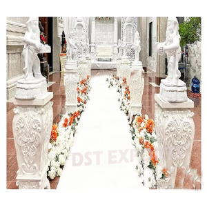 Piliers d'allée de paon doré de mariage élégant Incroyable décoration de passerelle d'entrée de mariage Impressionnant passerelle de style paon de mariage - Product Image 6