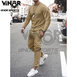 ชุดออกกำลังกายผ้าฝ้าย100% 530กรัม2ชิ้นสำหรับผู้ชายชุดวิ่งชุดวอร์มสำหรับออกกำลังกายในฤดูหนาว - Product Image 3