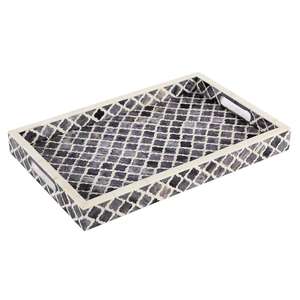 Plateau d'incrustation d'os en mosaïque de qualité supérieure Plateau décoratif économique pour les fêtes d'hôtels et la décoration intérieure - Product Image 1