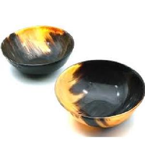 Cuencos para servir de cuerno de fruta seca de alta calidad, cuencos para mezclar cuerno de diferentes tamaños, forma redonda y vajilla personalizada a su demanda, cuenco de comida - Product Image 1