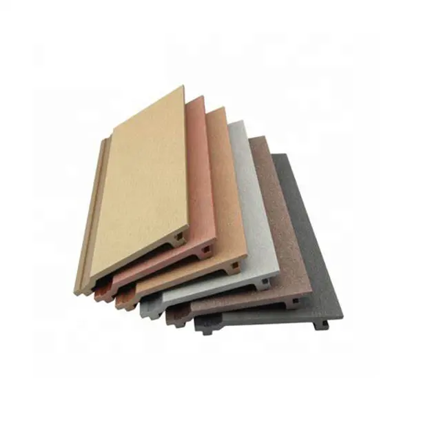 interior Plastic Wooden Composite Covering Board Wainscoting Vinyl Timber Decorativo 3d Fluted Cladding Pvc Wpc Wall Panel
