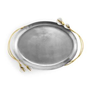 Bandeja de Servicio de Alimentos de Metal Hecha a Mano de Alta Calidad para Salón, Cafetería y Uso Doméstico, Apta para Lavavajillas y Microondas, con Diseño Moderno - Product Image 4