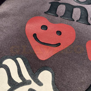 Sudaderas con capucha con estampado de soplo para hombre más vendidas de alta calidad con patrón sólido técnicas de teñido liso de moda de invierno - Product Image 6