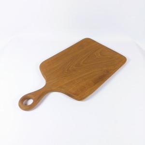 Planche à découper en bois avec poignée simple robuste et élégant bois de teck en bois d'origine d'Indonésie - Product Image 2