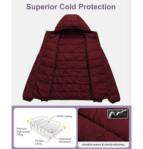 Veste matelassée moderne et tendance pour femmes, tissu tissé respirant, coupe-vent, isolation thermique - Product Image 4