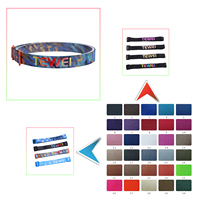 Lampe de camping et de sport en polyester souple réglable avec impression silicone 20mm 25mm, motif ou logo personnalisé