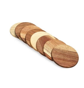 SIGH-posavasos de madera de calidad, taza y taza de té de diferentes colores naturales, precio al por mayor - Product Image 1