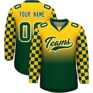 Camiseta de hockey sobre hielo por sublimación personalizada de alta calidad, novedad de 2025, camiseta de hockey sobre hielo deportiva de secado rápido OEM - Product Image 3