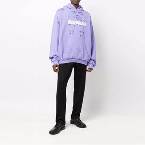 2024 mejor calidad venta en línea hecha de fábrica hombres Sudadera con capucha básicos algodón mezclado secado rápido ropa de invierno hombres Sudadera con capucha desgastada - Product Image 2