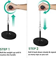 Meilleure Affaire Anti-Slip Avant-Bras Poignet Blaster Rouleau Formateur Poids-Roulement Corde Bras Force Formation Fitness Equipment