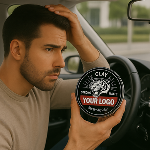 Nhà Máy Bán Không Có Nhãn Tỏa Sáng Miễn Phí Công Thức Nước Hòa Tan Mens Tóc Sáp Tóc Đất Sét Matt Pomade - Product Image 2