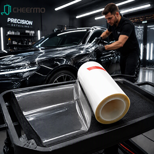 Película Protectora de Pintura para Automóviles de TPU Premium, Película Protectora de Pintura Hidrofóbica Autoregenerable, Envoltura Transparente Resistente a los Rayos UV y al Amarilleamiento - Product Image 1