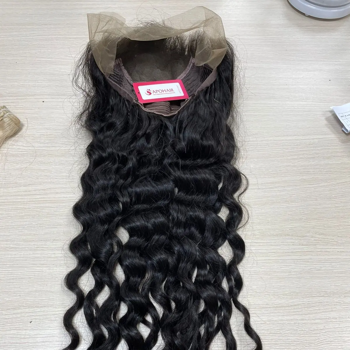 Raw Vietnamese hair Deep wavy closure wig 13x4 1b - Unprocessed Virgin hair- natural color- Cuticle Aligned