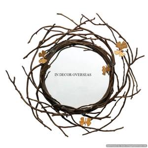 Chapado en oro Aspecto elegante Único Diseñador de lujo Espejo de pared Hogar y Hotel Sala de estar y decoración del vestíbulo en un precio impresionante - Product Image 3