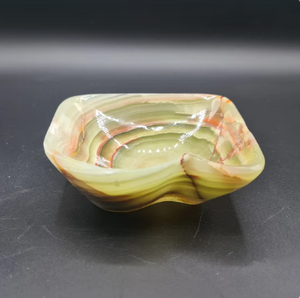 ชามคริสตัลออนิกซ์ทรงอิสระ หลายขนาด ทำด้วยมือจากหินธรรมชาติ ชามตกแต่งบ้านสุดหรู - Product Image 4