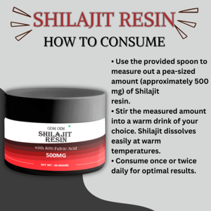 Resina de Shilajit de Alta Calidad al por Mayor de Fábrica, 100% OEM, Sabor Personalizado, Ácido Fúlvico de Shilajit, Resina de Shilajit Pura - Product Image 4