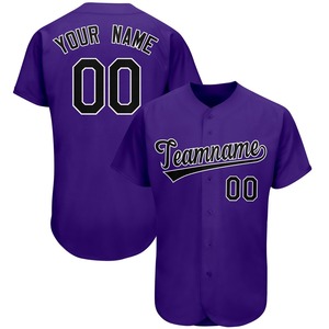 New High Quality Digital Print Heat-Transfer Baseball Uniform Sets Plus Size V Neck Short Sleeve 100% Polyester Dryfit - Product Image 3