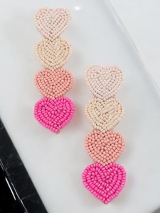 2025 Trending New Fashion Jewelry Embroidery Earrings Handmade Beaded Embroidery Earrings for Women and <b>Girls</b> From India - Product Image 2