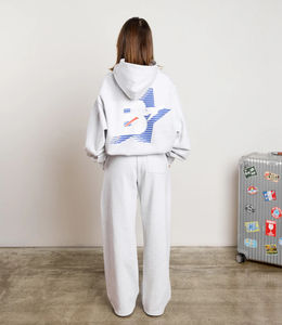 Survêtement à capuche de haute qualité pour femmes respirant et confortable coupe ample haut de jogging décontracté motif solide hiver Streetwear - Product Image 3