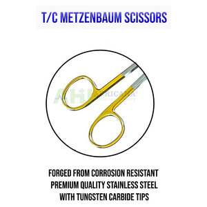 Ciseaux Metzenbaum manuels écologiques-Instruments chirurgicaux de haute qualité certifiés CE sur mesure pour la chirurgie générale - Product Image 4