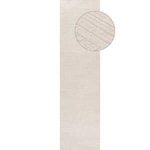 Tapis géométrique crème Carmel 6040 80x150 cm – Ensemble de décoration intérieure élégant - Product Image 1