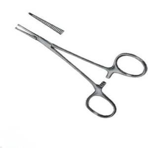 Producto más vendido Halstead, pinzas hemostáticas delicadas, rectas, 1x2 dientes, 12cm, pinzas personalizadas de acero inoxidable, instrumentos - Product Image 5