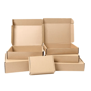 High Quality High-End <b>Brown</b> Kraft Corrugated Self Erecting <b>Box</b> Magnetic Closure Custom Logo Recyclable Cardboard Packaging - Product Image 2