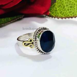 Best Selling 925 Sterling Silver Handmade <b>Ring</b> Natural <b>Black</b> <b>Onyx</b> Gemstone Oval Cut Classic Wedding Engagement Bezel Parties - Product Image 4