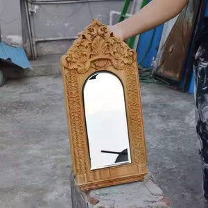 Azora Industries Modern Design Wood Makeup <b>Mirror</b> <b>Vintage</b> Decorative Wall Mount by Azora Industries - Product Image 2