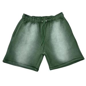 Custom Acid Wash <b>Shorts</b> <b>Mens</b> Heavyweight Wholesale Vintage Washed Graphic Print Casual Drawstring Streetwear Clothing <b>Shorts</b> - Product Image 4