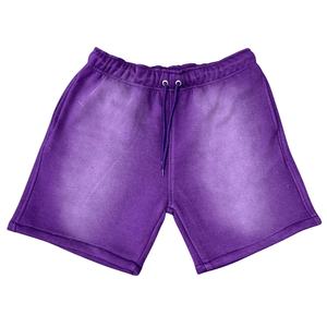 Short taille moyenne High Street pour hommes, délavé à l'acide, avec logo personnalisé, vêtements de ville décontractés, vente en gros de vêtements écologiques à motif vieilli bon marché - Product Image 4