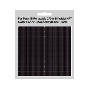Panneau solaire bifacial HJT monocristallin noir Patanjali Renewable 270W - Product Image 2