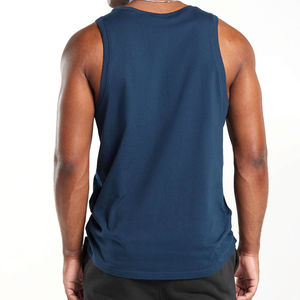 Qualité supérieure OEM Logo personnalisé Mode de haute qualité Blanc Noir Débardeur d'entraînement de musculation en coton pour hommes - Product Image 6